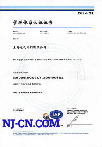 ISO&nbsp;9001国际质量体系认证。